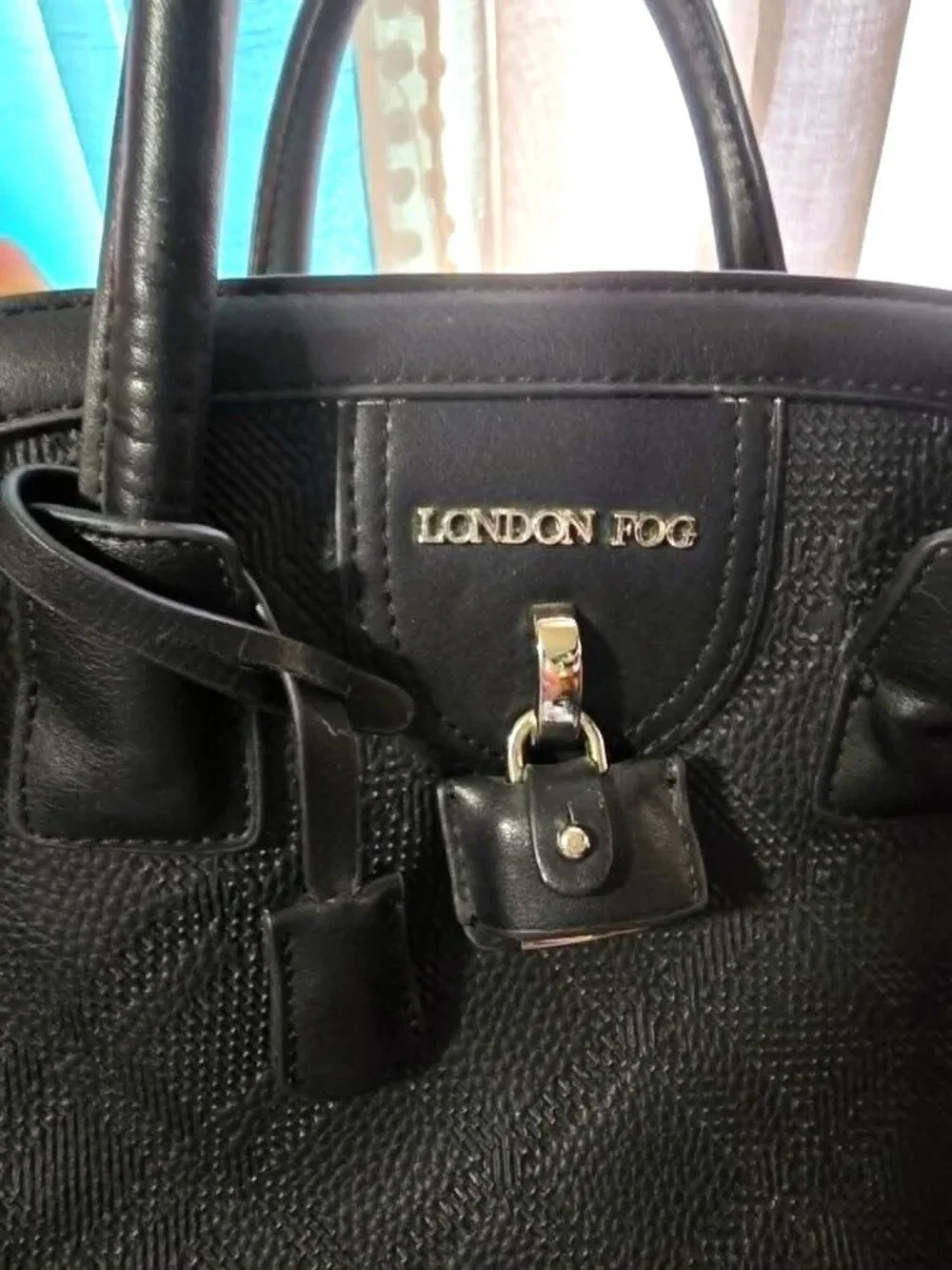 🖤 London Fog Black Structured Tote